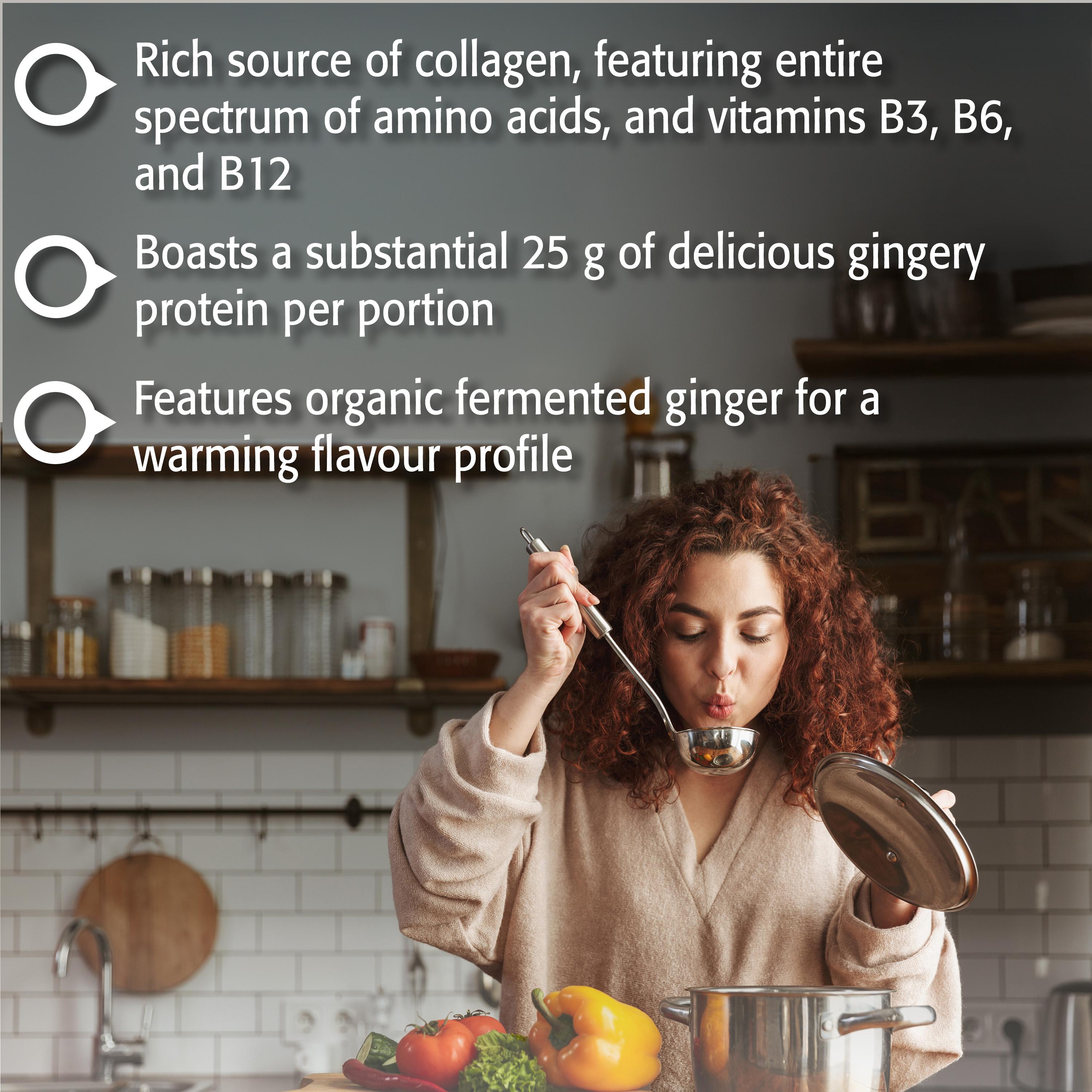 Beef Bone Broth Protein + Organic Fermented Ginger